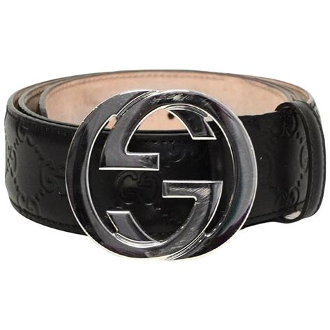 gucci signature leather belt review black|authentic black Gucci belt.